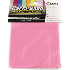FAIXA ELÁSTICA PARA FISIOTERAPIA EXERCÍCIOS CARCI BAND ROSA LEVE 1.50M
